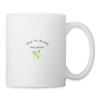 Veux tu être mon parrain ? idée cadeau - Mug blanc - blanc - Droite