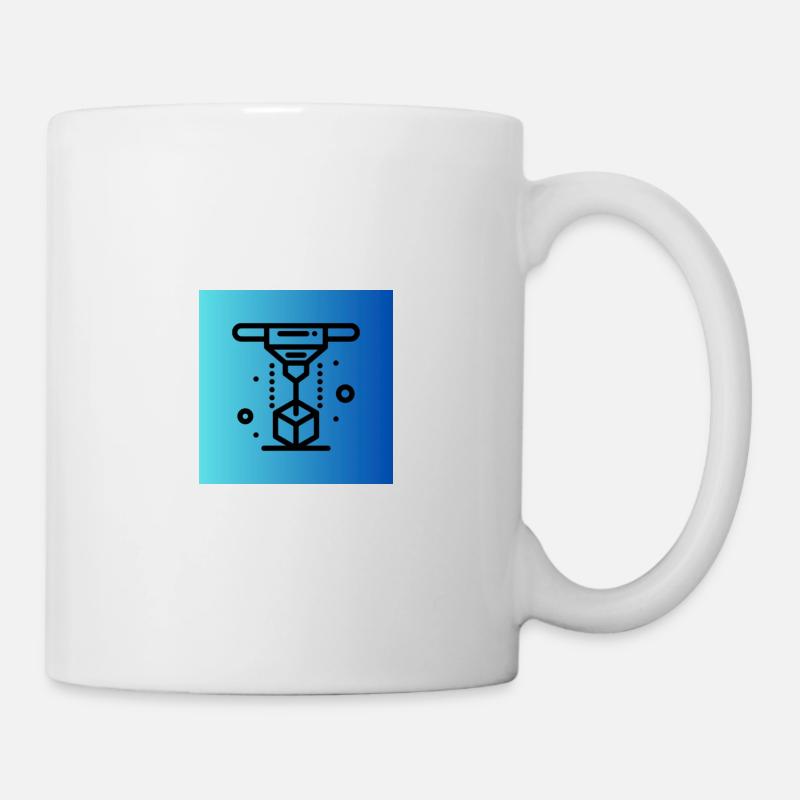 3D Druck - Tasse - Weiß