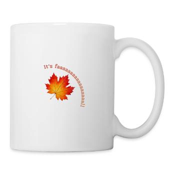 Ahornblätter in Herbstfarben - Tasse - Weiß - Rechts