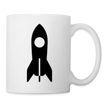 Rocket space Cosmonaut astronaut - Mug - white - Right