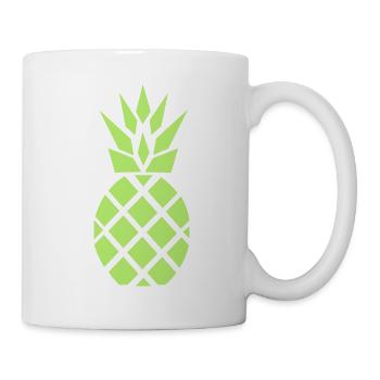 Ananas ananas fluo - Mug blanc - blanc - Droite