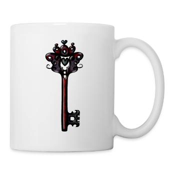 Roter magischer Schlüssel - Tasse - Weiß - Rechts