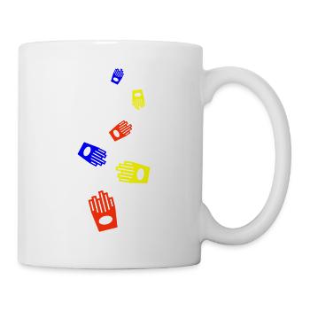 Pommes fast food symbol - Tasse - Weiß - Rechts