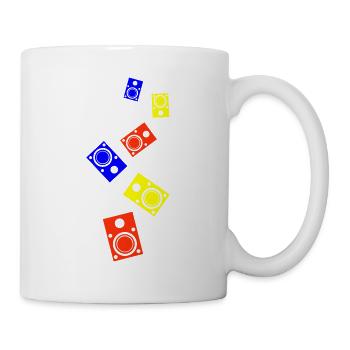 Speakers music symbol - Mug - white - Right