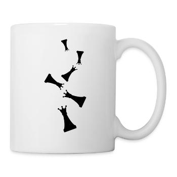 Chess piece queen - Mug - white - Right