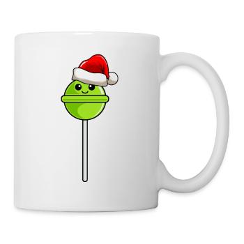Lollipop Weihnachten Comic Xmas - Tasse - Weiß - Rechts