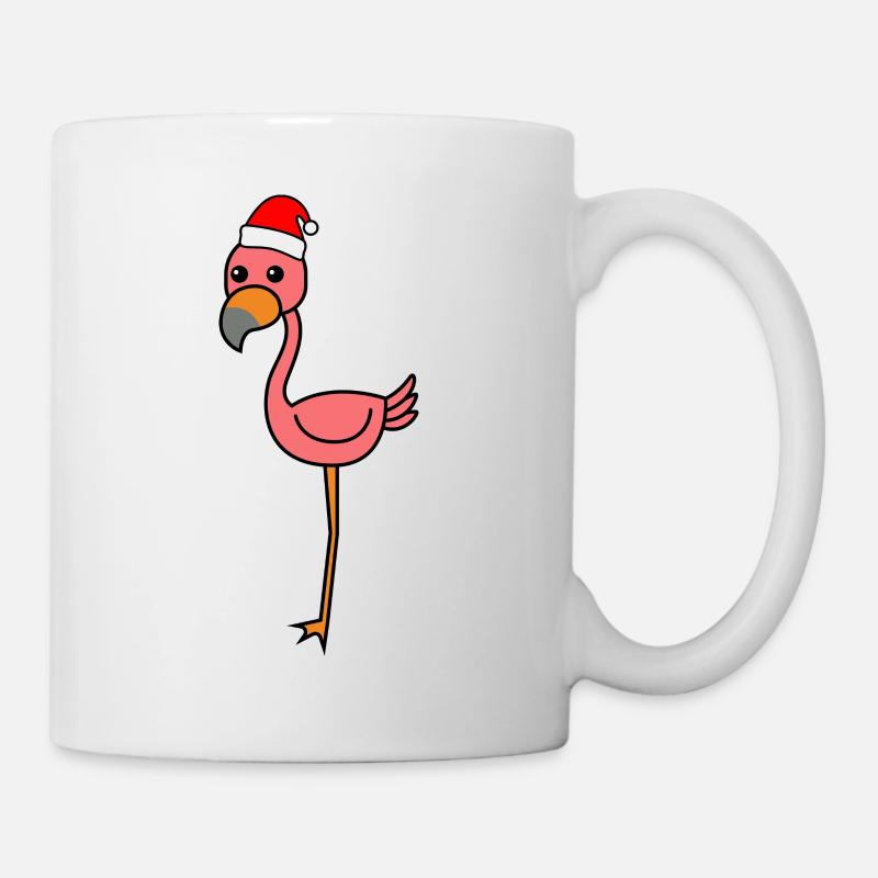 Flamingo Comic Weihnachten Xmas - Tasse - Weiß
