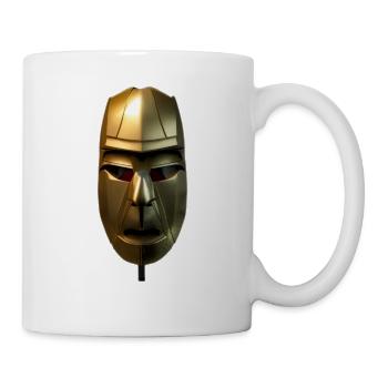 Gold pharaons gardien face - Mug blanc - blanc - Droite