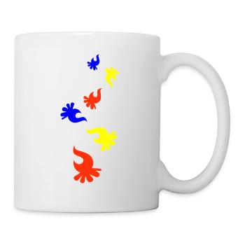 Lagerfeuer Bunt - Tasse - Weiß - Rechts