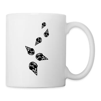 Icône d’icône de glace - Mug blanc - blanc - Droite