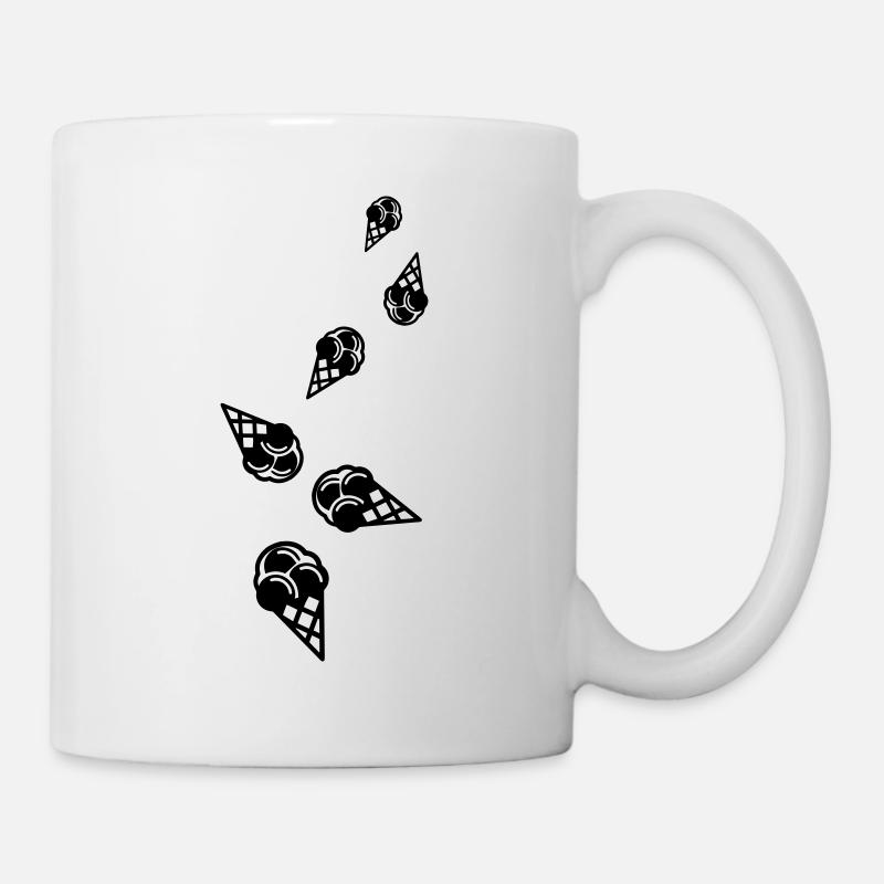 Eis Icon Symbol - Tasse - Weiß