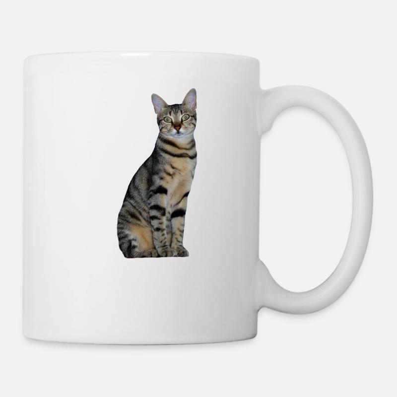Katze Kätzchen getigert Tigerkatze - Tasse - Weiß