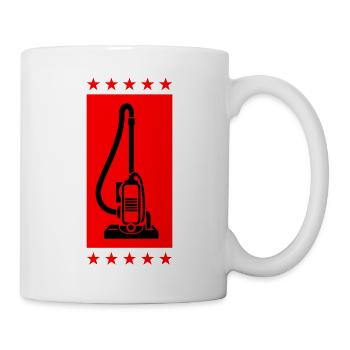Vacuum Cleaner Symbol Cleaning - Mug - white - Right