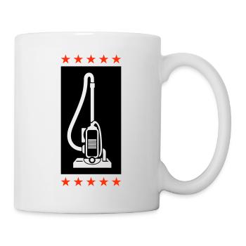 Cleaning the vacuum cleaner - Mug - white - Right