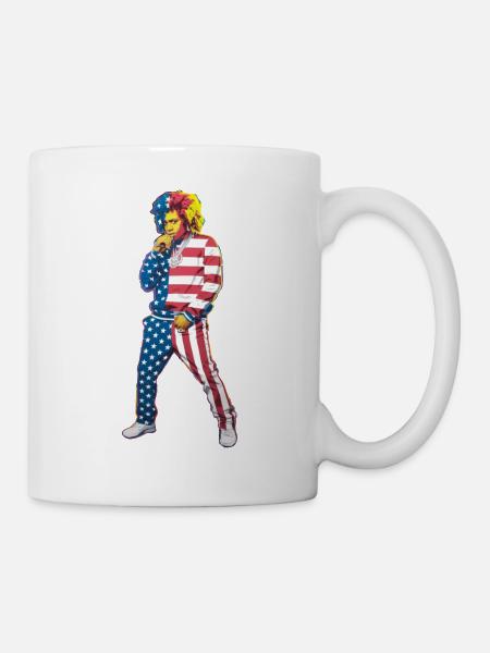 Rapper USA Amerika Pop Up Flagge US Hip Hop - Tasse - Weiß