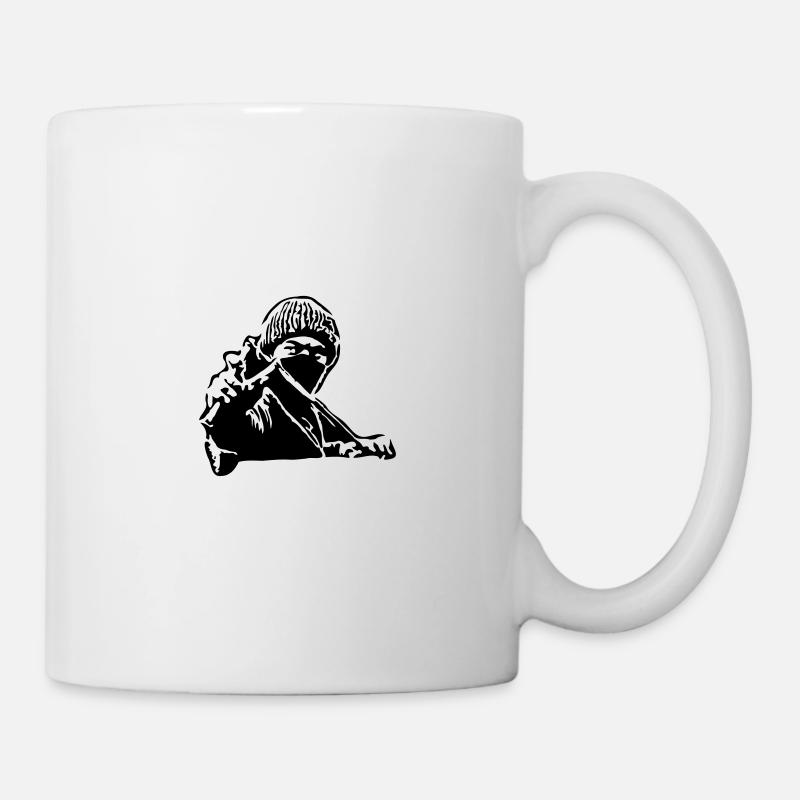 Slingshot Protester - Mug - white