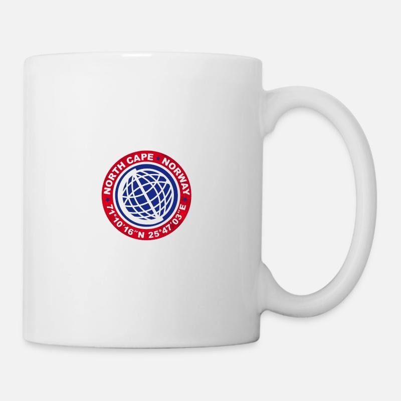 NORTH CAPE NORVÈGE - Mug blanc - blanc