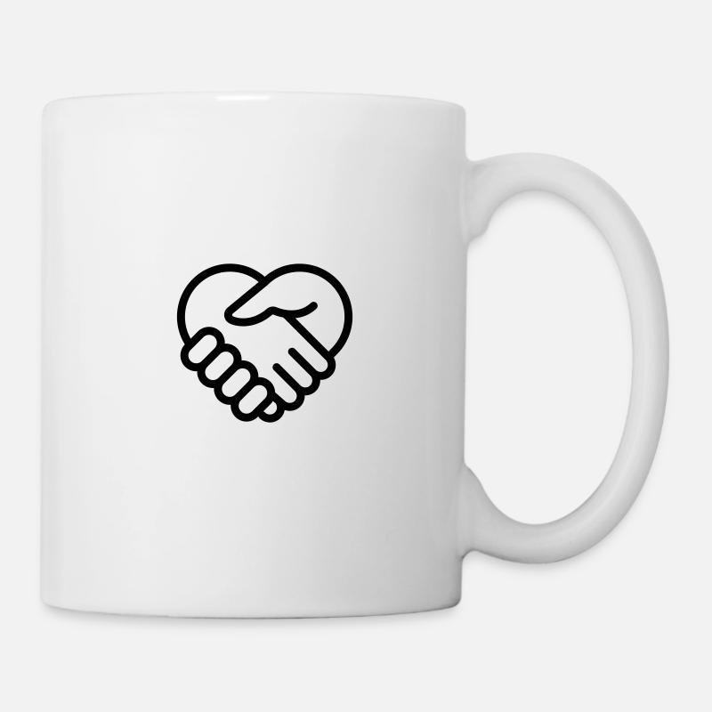handshake - Mug blanc - blanc