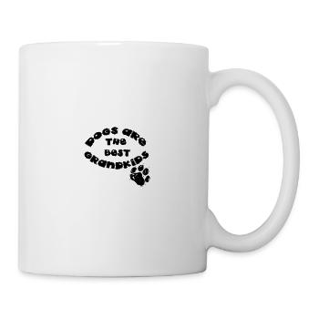 LES CHIENS SONT LES MEILLEURS PETITS-ENFANTS - Mug blanc - blanc - Droite