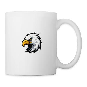 Eagle Head Cartoon Logo Style - Mug - white - Right