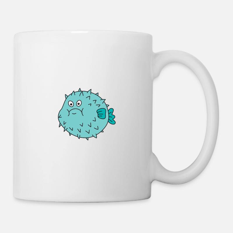 Kugelfisch - Tasse - Weiß