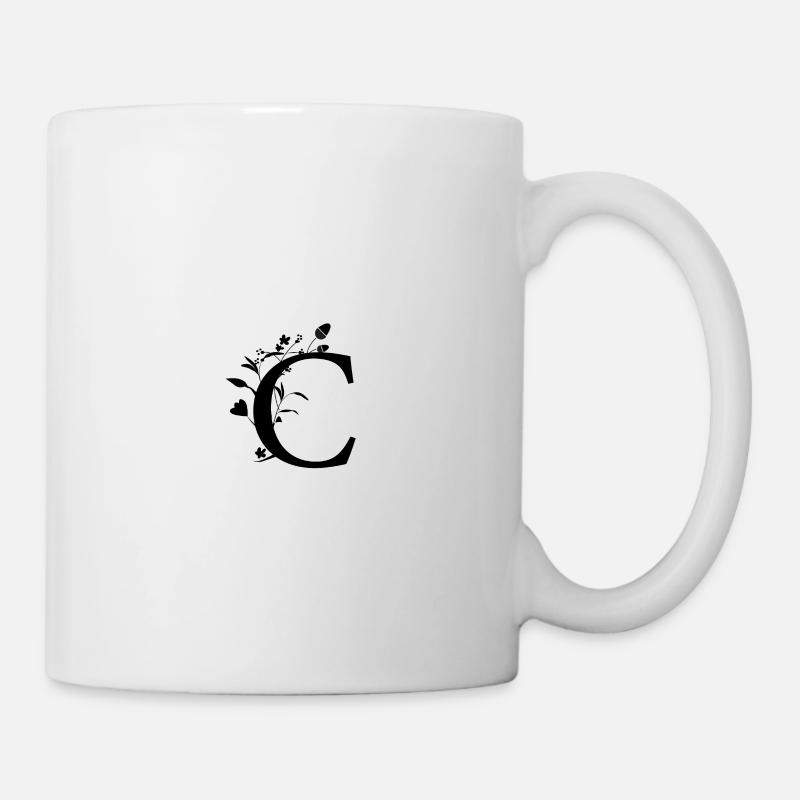lettering C for first names in C - Mug - white