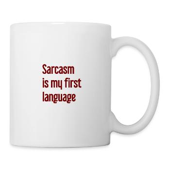 Sarkasmus-Profi - Tasse - Weiß - Rechts