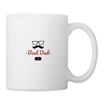 Bester Papa - Tasse - Weiß - Rechts