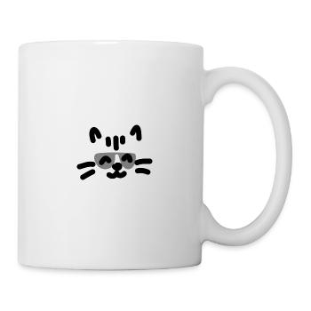 Chat cool Katze - Mug blanc - blanc - Droite