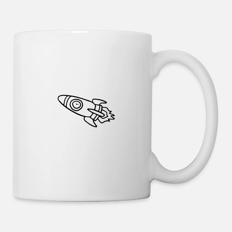 Rakete - Tasse - Weiß