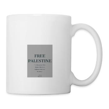 Freies Palästina - Tasse - Weiß - Rechts
