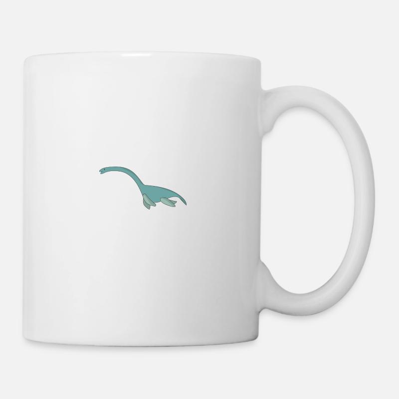 Funny comic Nessie Monster gift dinosaur - Mug - white