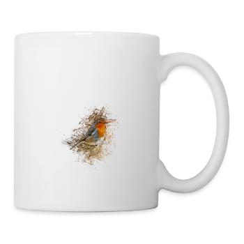 Vogel - Tasse - Weiß - Rechts