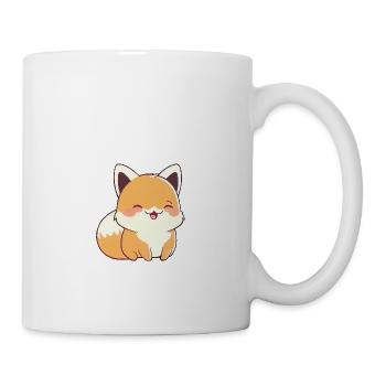 Kiitsune cute fox adorable anime kawaii manga - Mug - white - Right