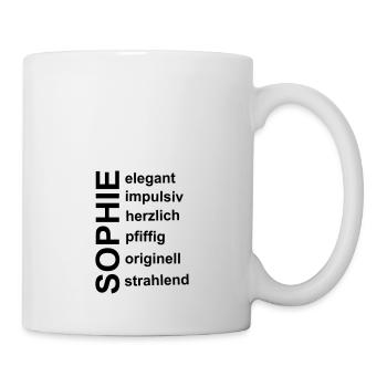 Sophie - Ein ganz spezielles Design nur für Sophie - Tasse - Weiß - Rechts