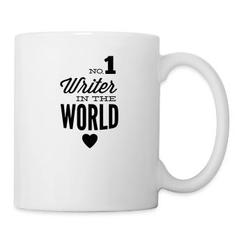 Bester Autor der Welt - Tasse - Weiß - Rechts