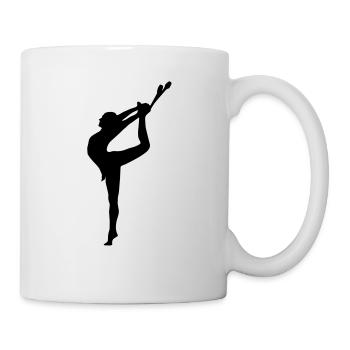 gymnaste, gymnastique - Mug blanc - blanc - Droite