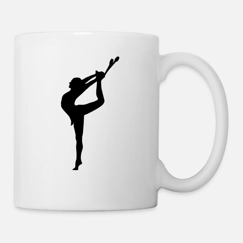gymnaste, gymnastique - Mug blanc - blanc