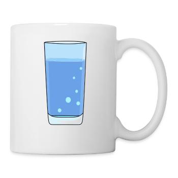 Water glass with water - Mug - white - Right