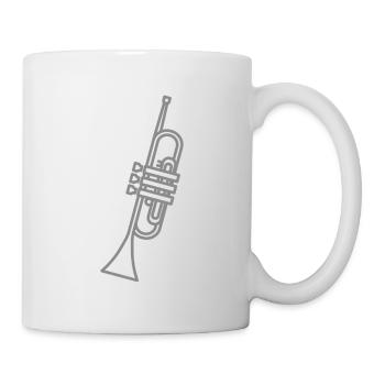 Minimalist Trumpet - Mug - white - Right