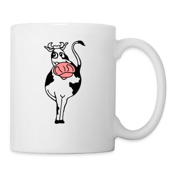 Stier - Tasse - Weiß - Rechts