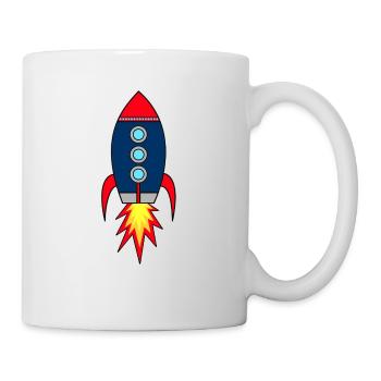 Rocketman * rocket launch - Mug - white - Right