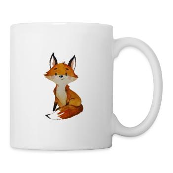Schlau wie ein Fuchs - T-Shirts, Babykleidung - Tasse - Weiß - Rechts