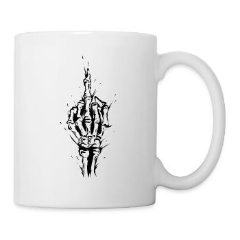 Fuck You Skeleton Hand - Mug - white - Right