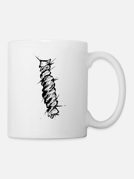Fussili Nudel - Tasse - Weiß
