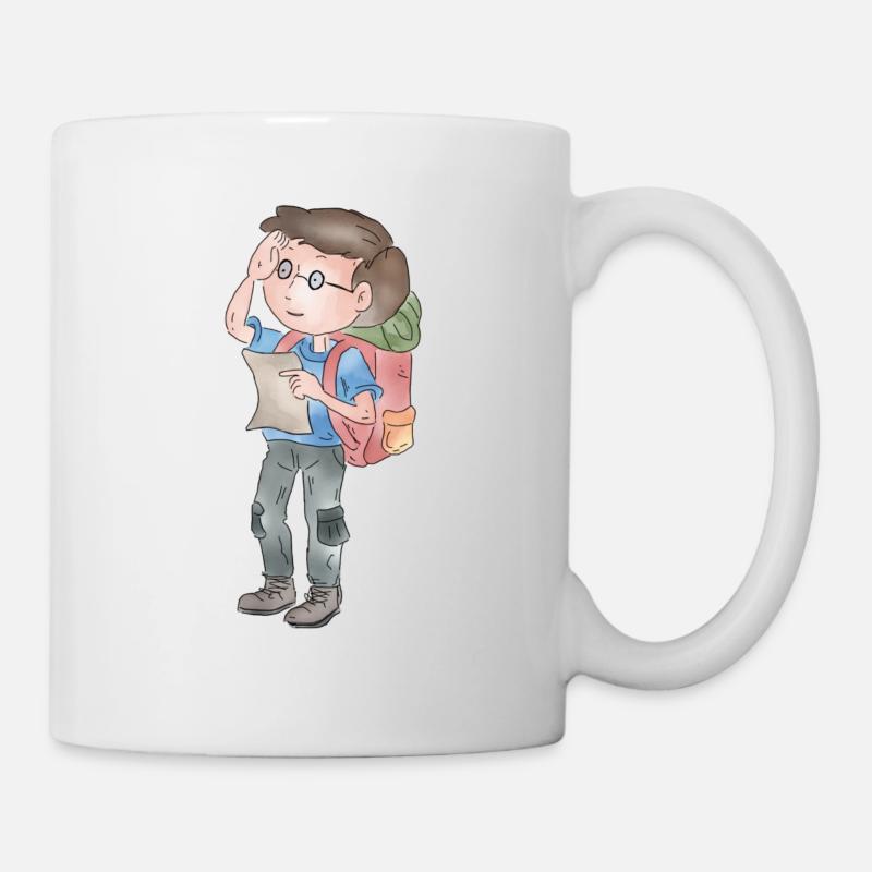 Wander-H. "Der Wegfinder" - Tasse - Weiß