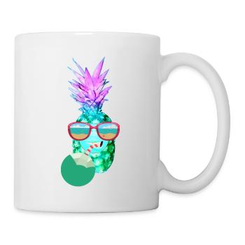 Kokosnuss,Urlaub, Mallorca, Party, Ananas - Tasse - Weiß - Rechts