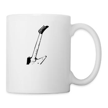 E-Gitarre - Tasse - Weiß - Rechts