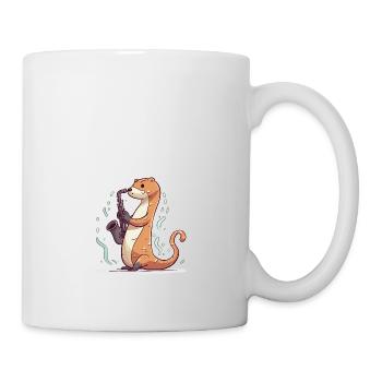 Saxophone Otter - Mug - white - Right
