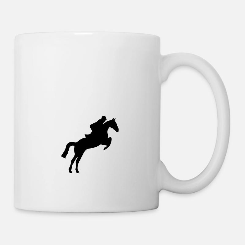 Horse Jumping - Tasse - Weiß